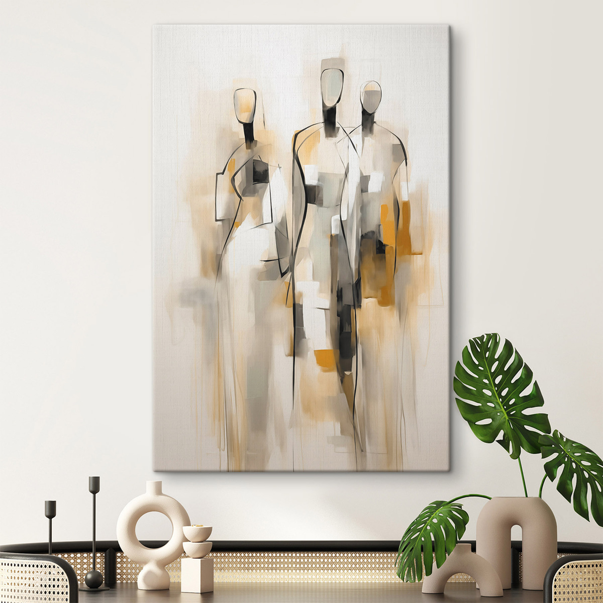 Abstracte silhouetten — interieur 1