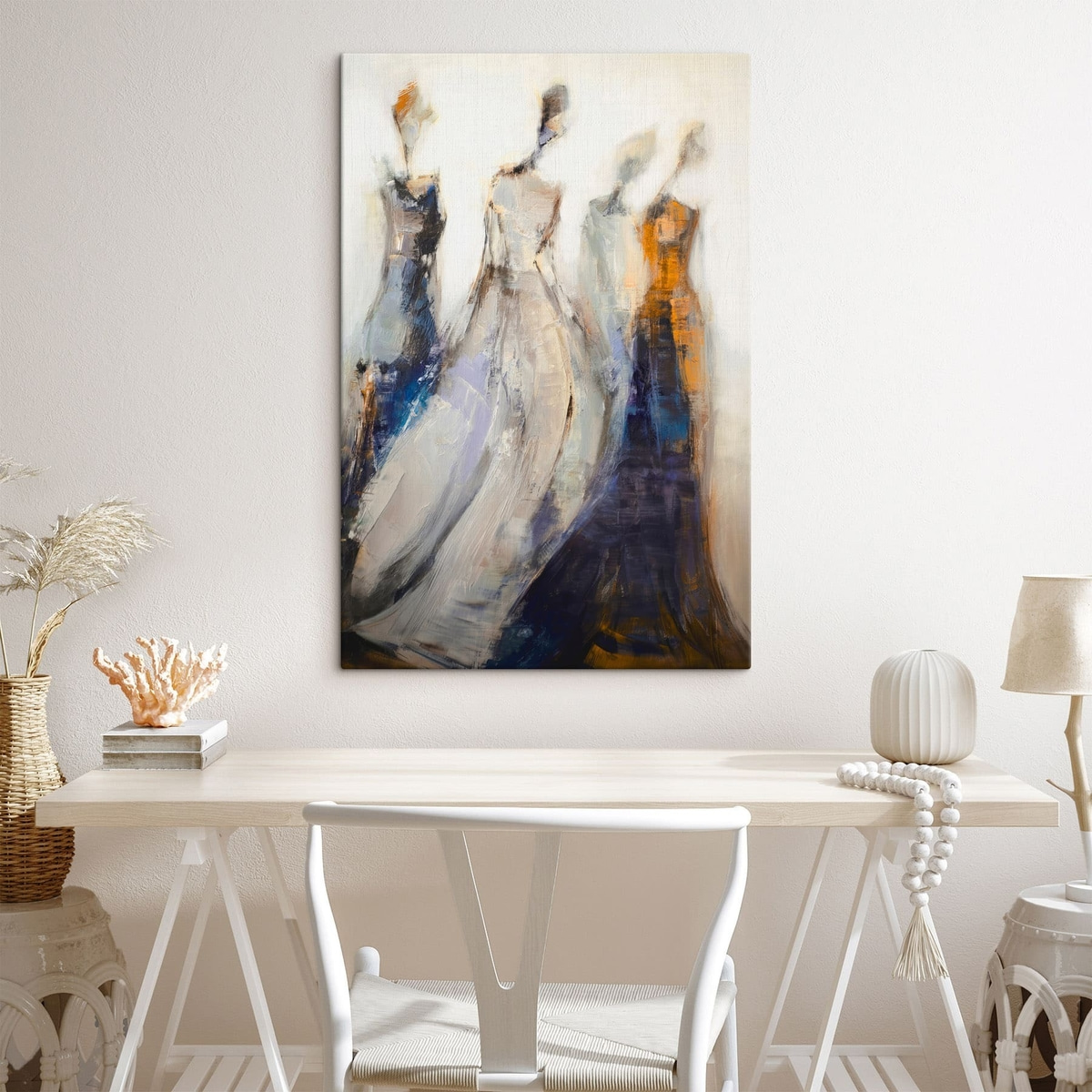 Elegante abstracte vrouwelijke silhouetten — interieur 3