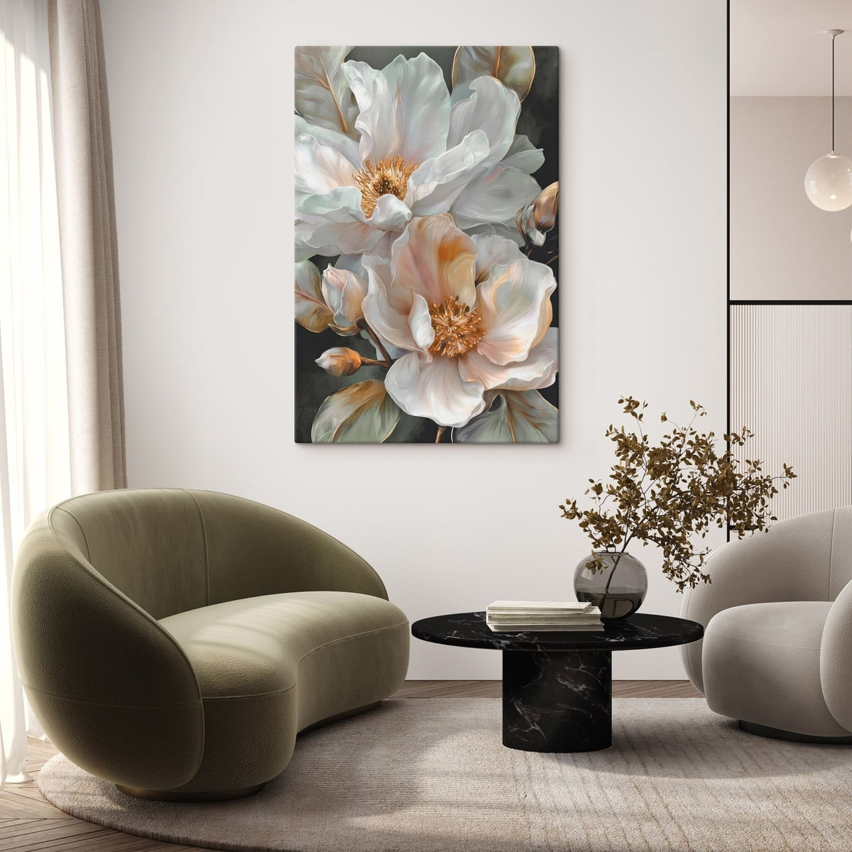 Grote bloemen — interieur 2