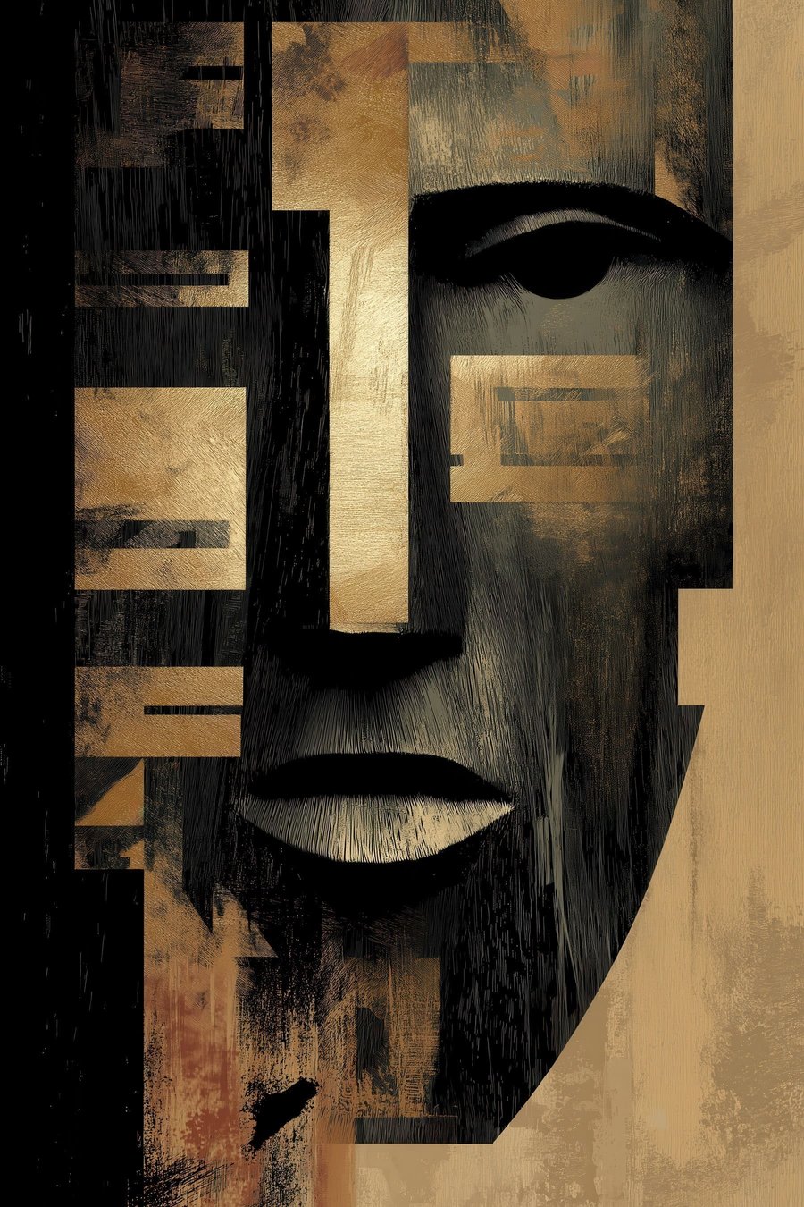 Abstract gezicht — volledig ontwerp