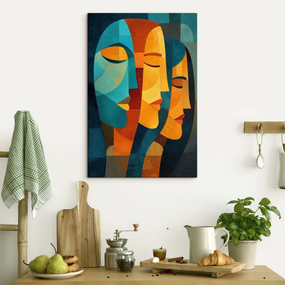 Geometrische vrouwelijke profielen — interieur 2