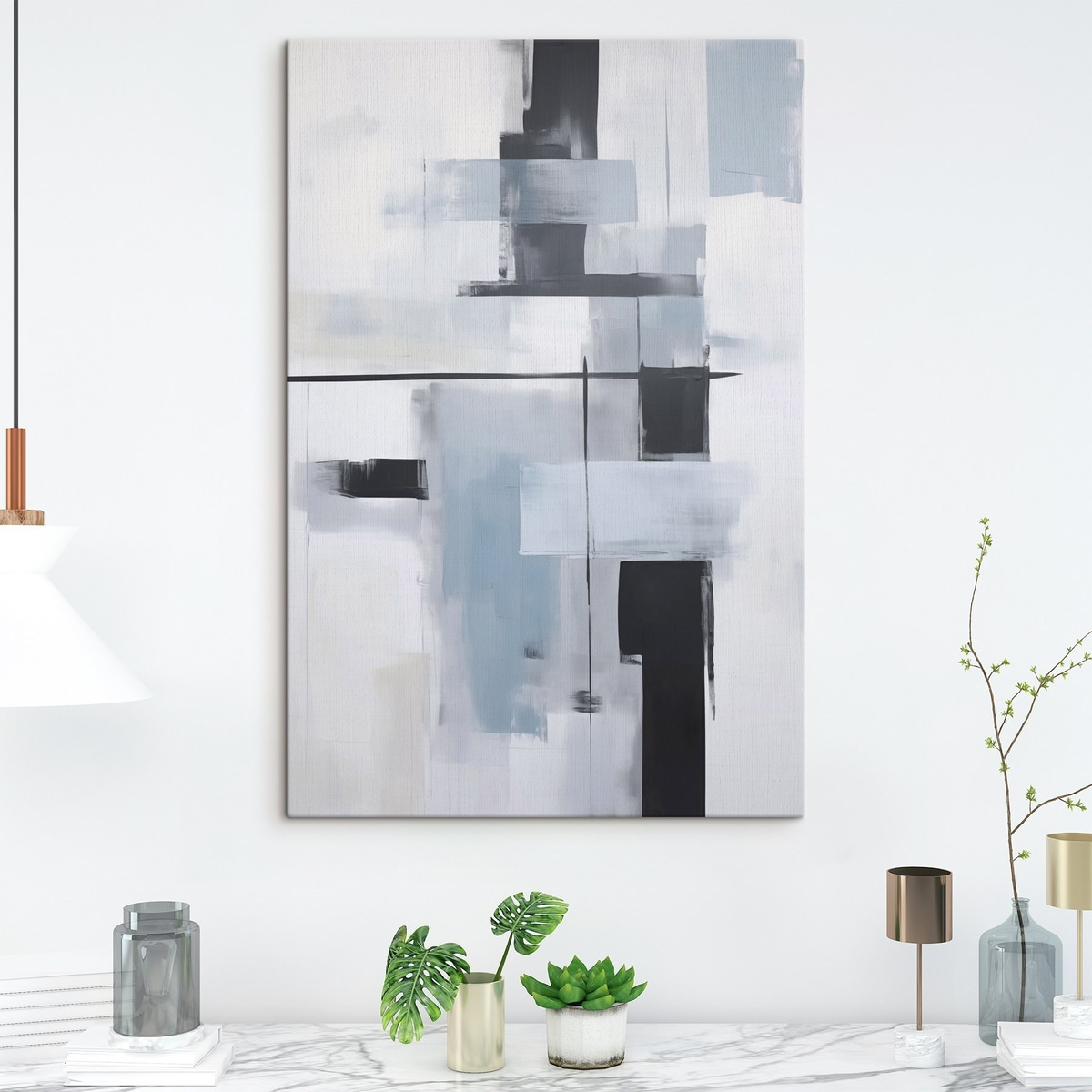 Moderne abstractie imitatie van schilderkunst — interieur 2