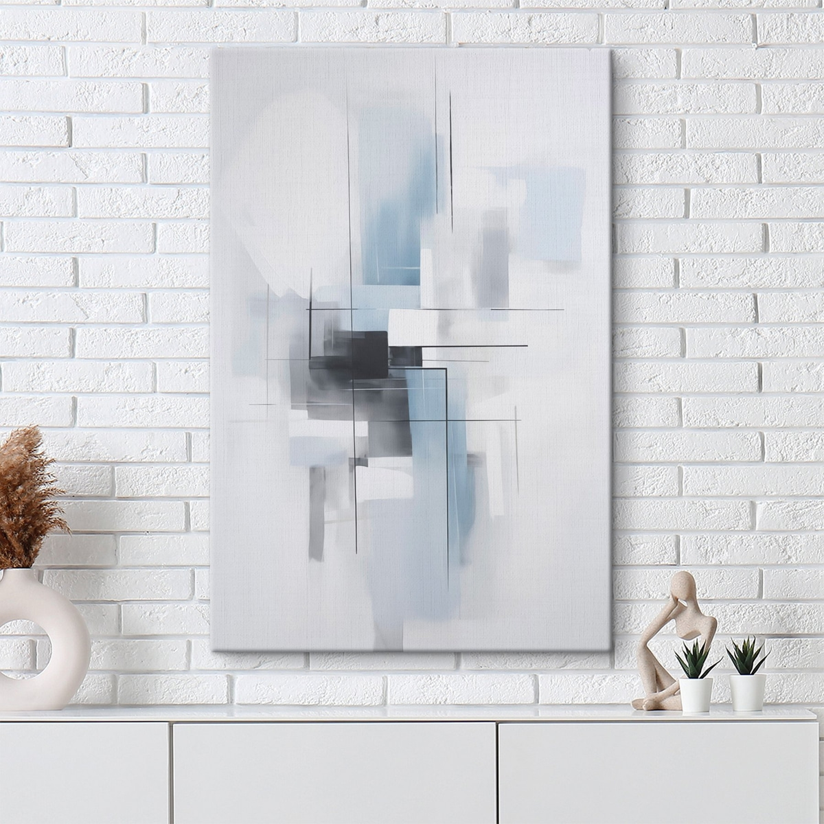 Abstractie imitatie van schilderkunst — interieur 2