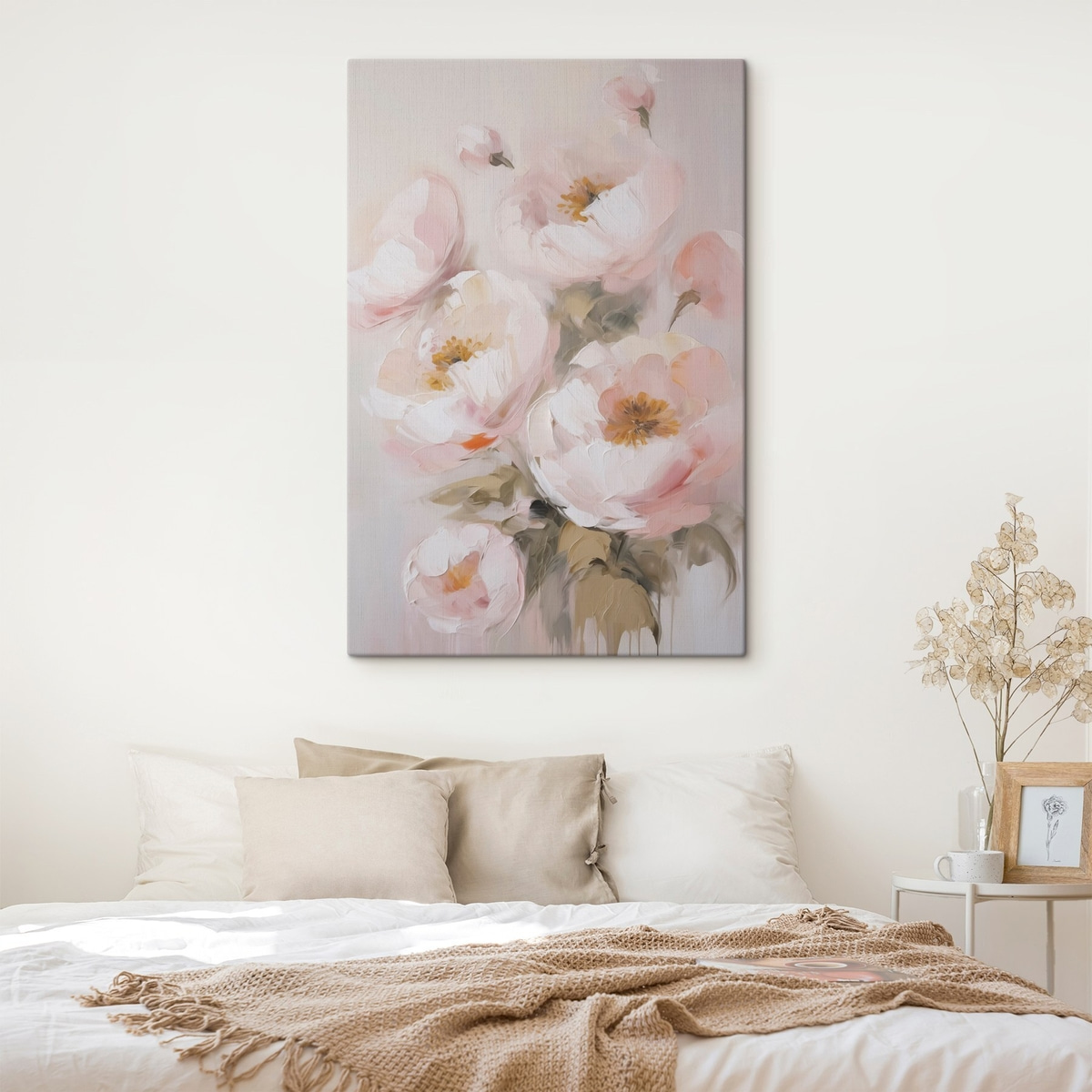 Abstracte bloemen imitatie van schilderkunst — interieur 2