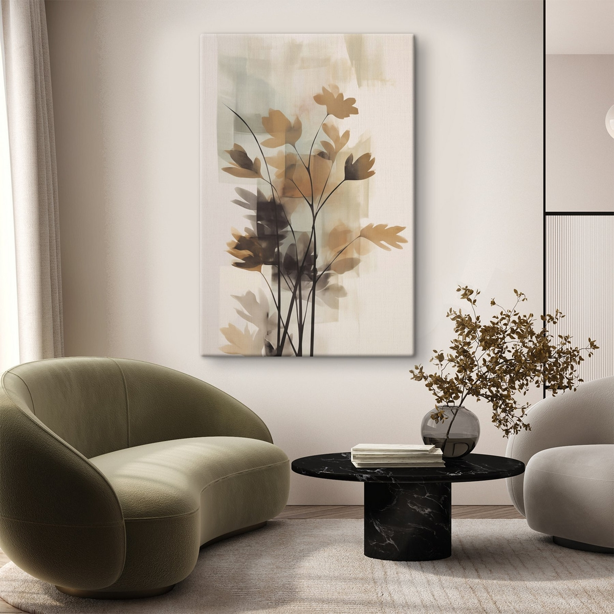 Abstracte vegetatie — interieur 1