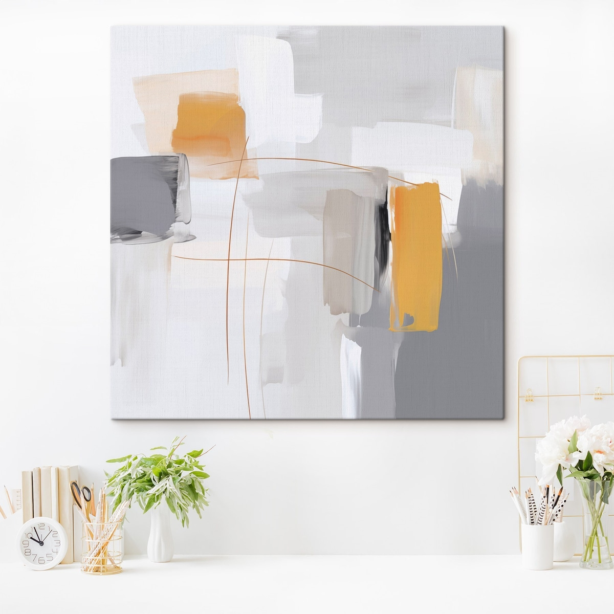 Abstractie imitatie van schilderkunst — interieur 2