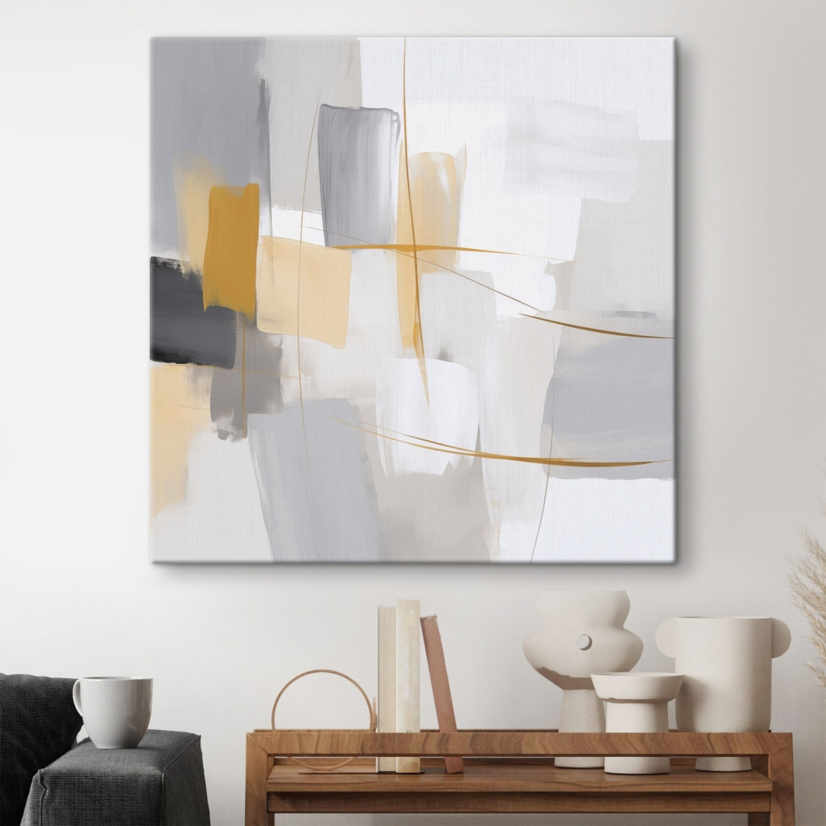 Abstractie imitatie van schilderkunst — interieur 2
