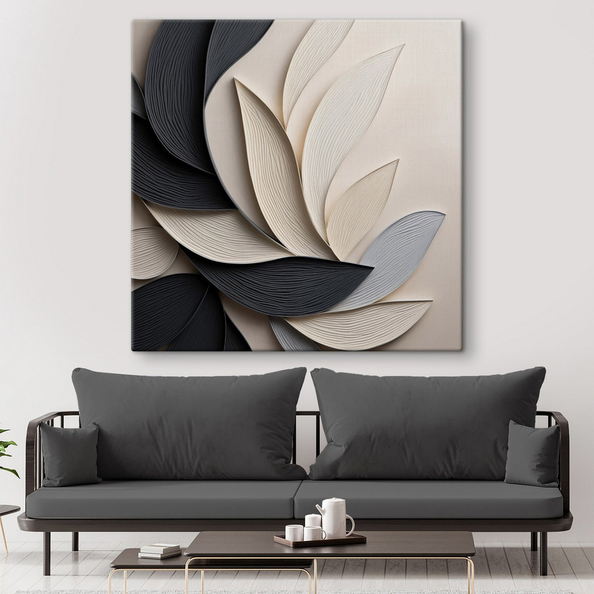 Bladeren in contrast — interieur 2