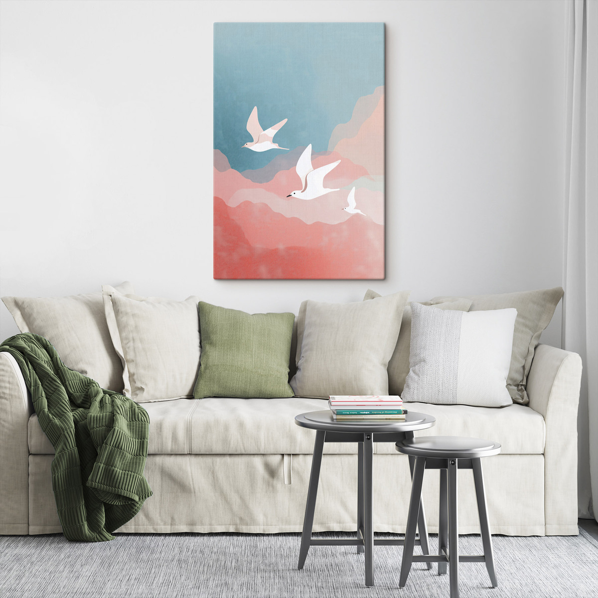 Scène met vliegende vogels — interieur 2