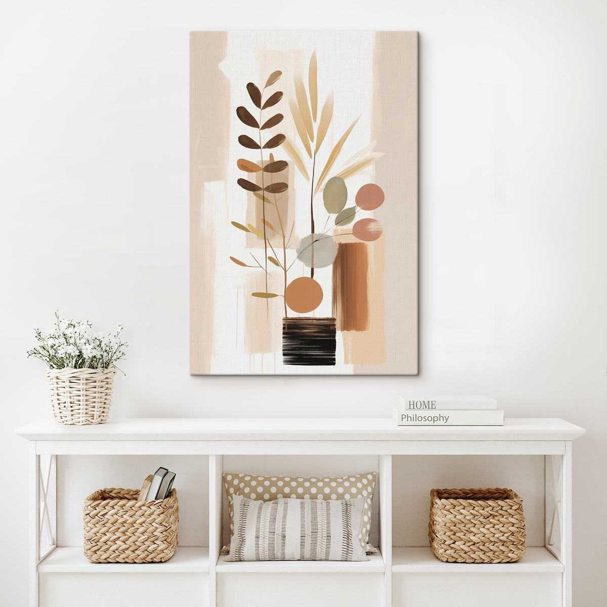 Abstracte botanische compositie — interieur 1