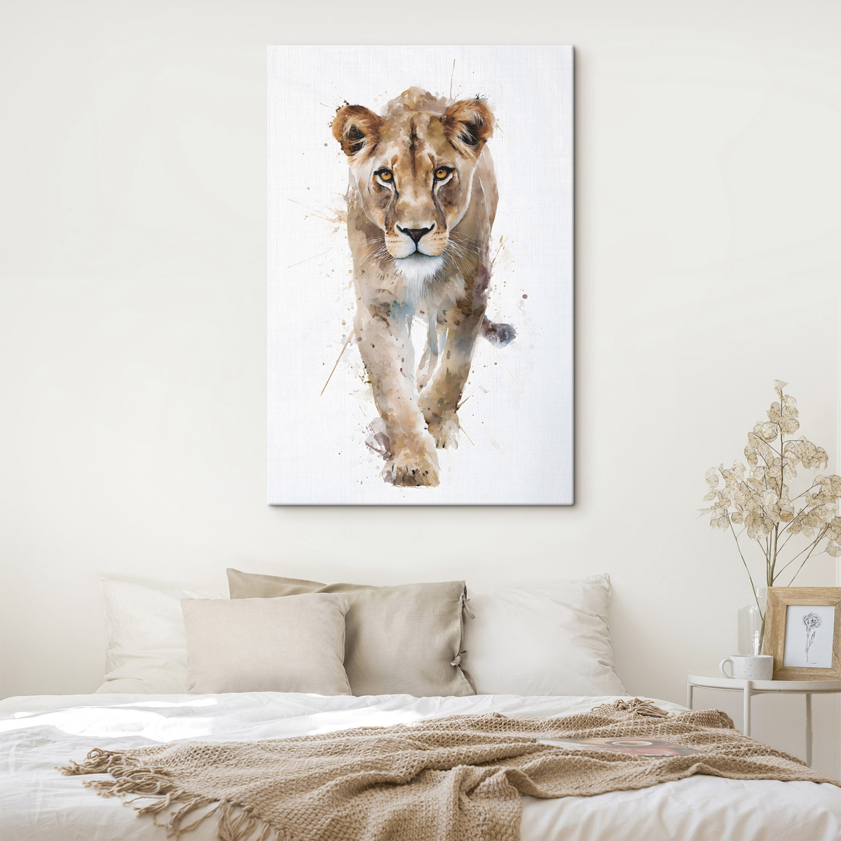 een leeuwin in aquarelstijl — interieur 2