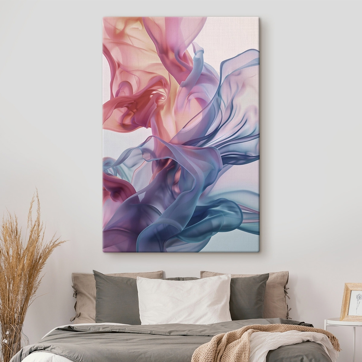 Stralende abstractie, kleurrijke golven, eigentijdse stijl — interieur 1