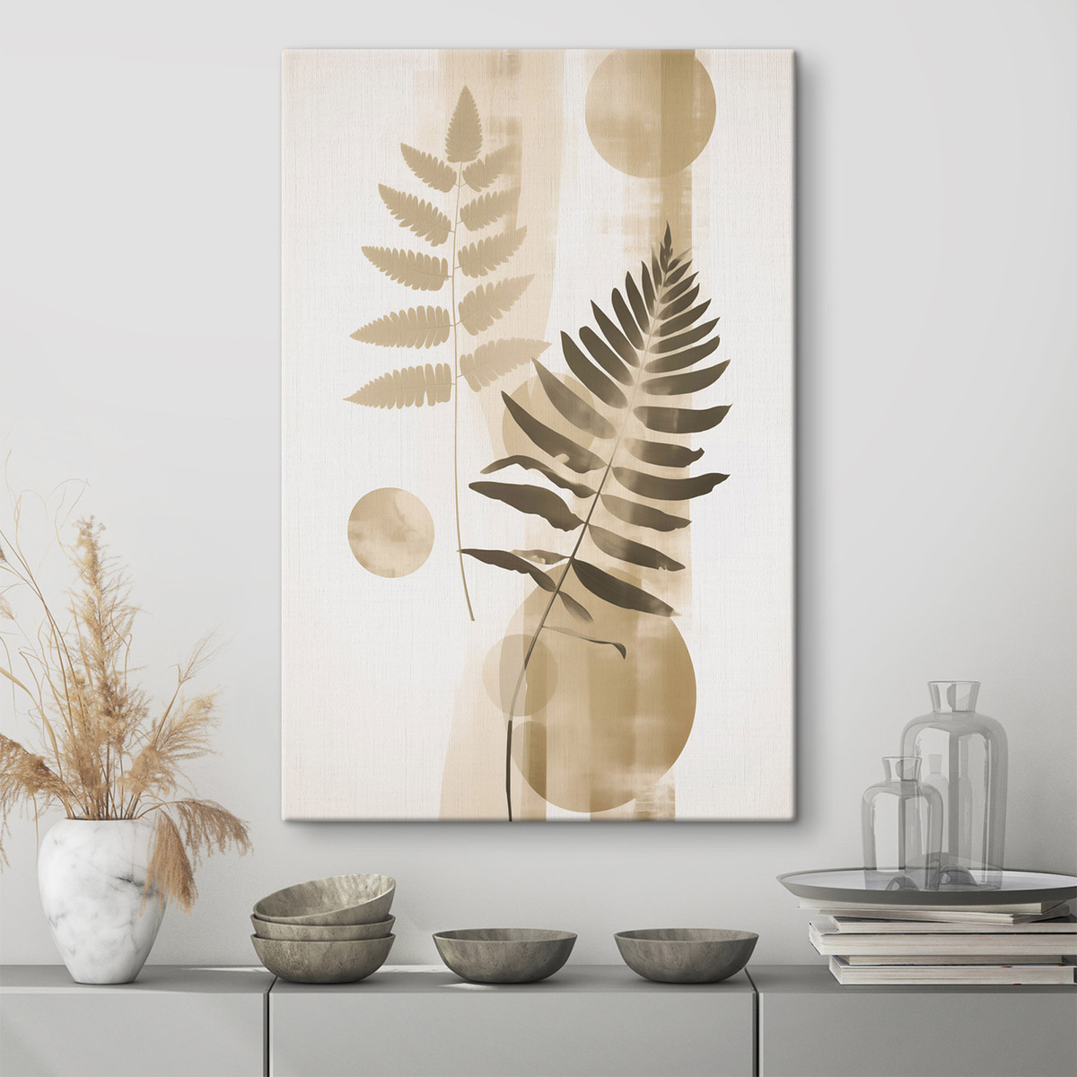 Een abstractie met vertakkingen van bladeren — interieur 3