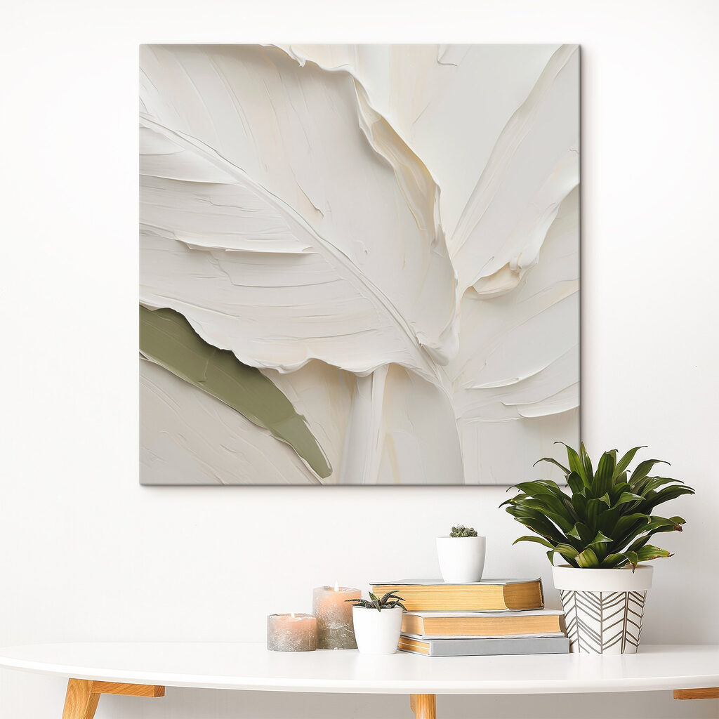 Bleke bladvegen met olijf in een interieur