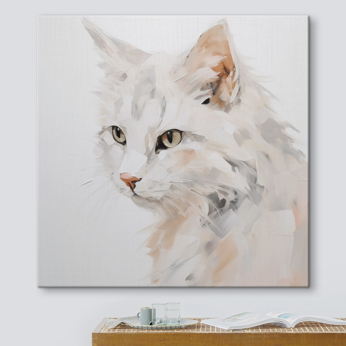 Kat imitatie schilderij — interieur 2