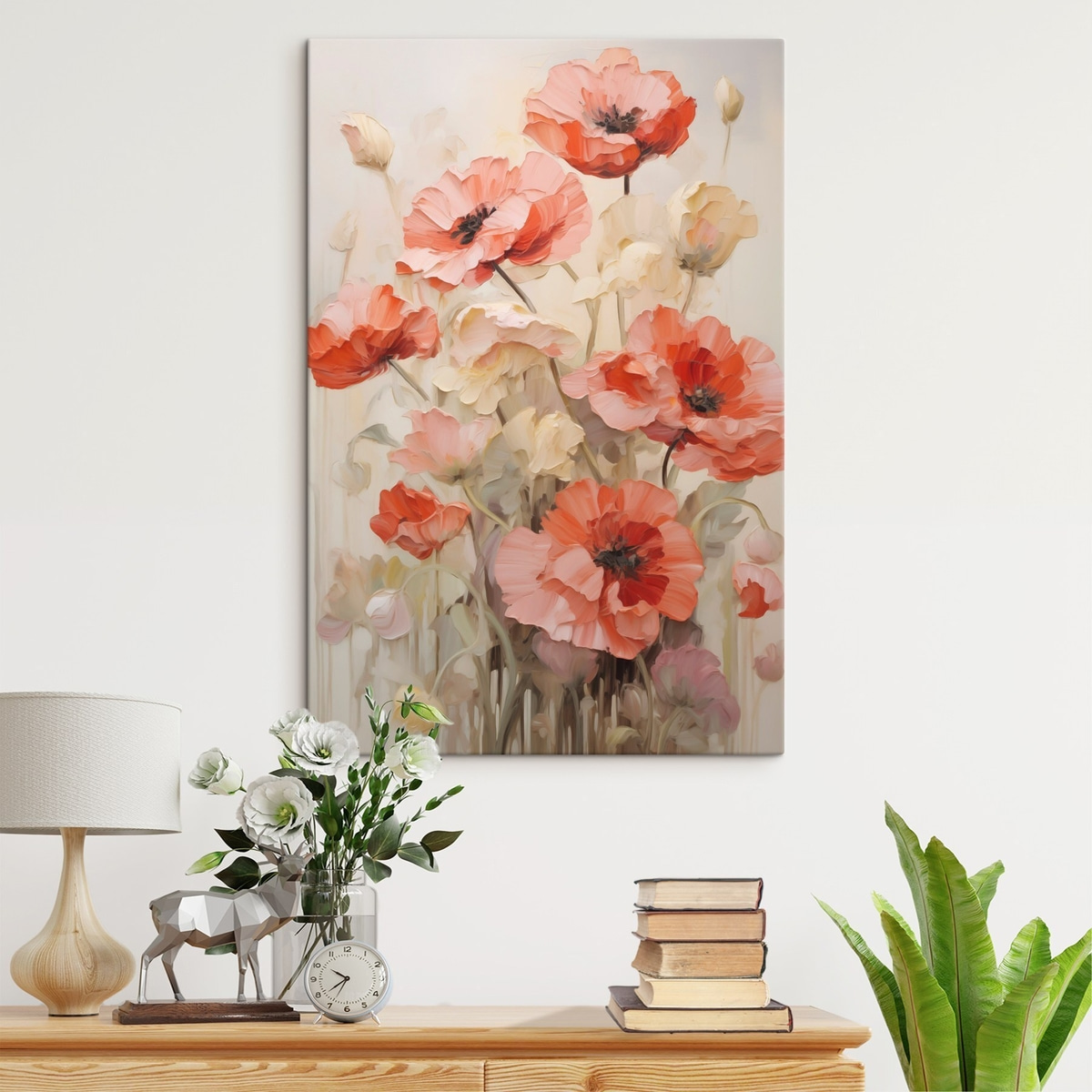 Imitatie schilderij van klaprozen — interieur 1