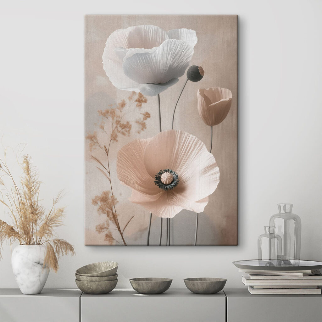 Verfijnde bloemen in zachte tinten — interieur 3
