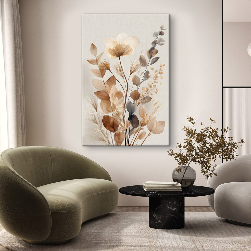 Subtiele herfsttinten uit de natuur in een interieur