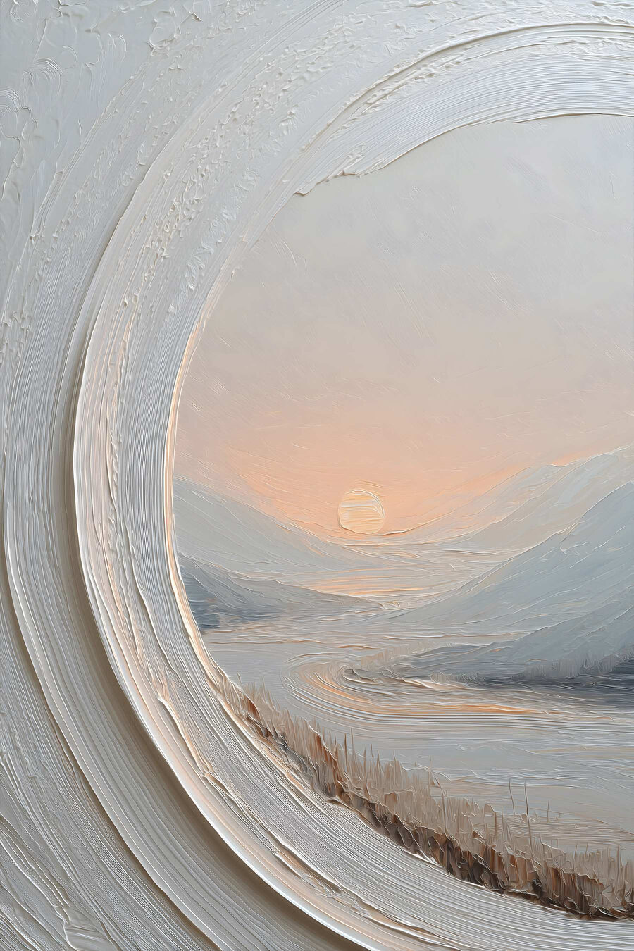 Witte en oranje lucht — volledig ontwerp