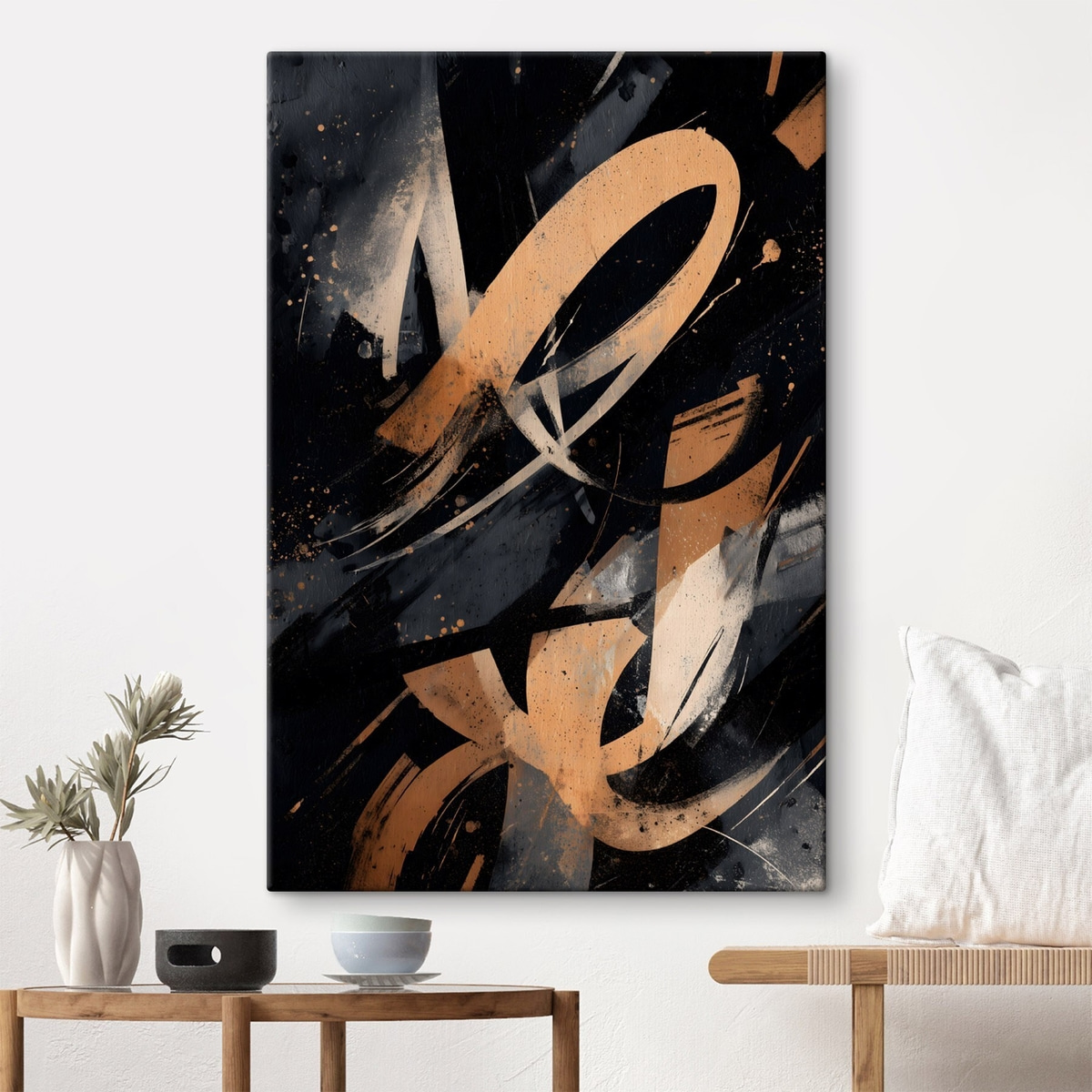 Moderne kalligrafie in graffitistijl — interieur 1