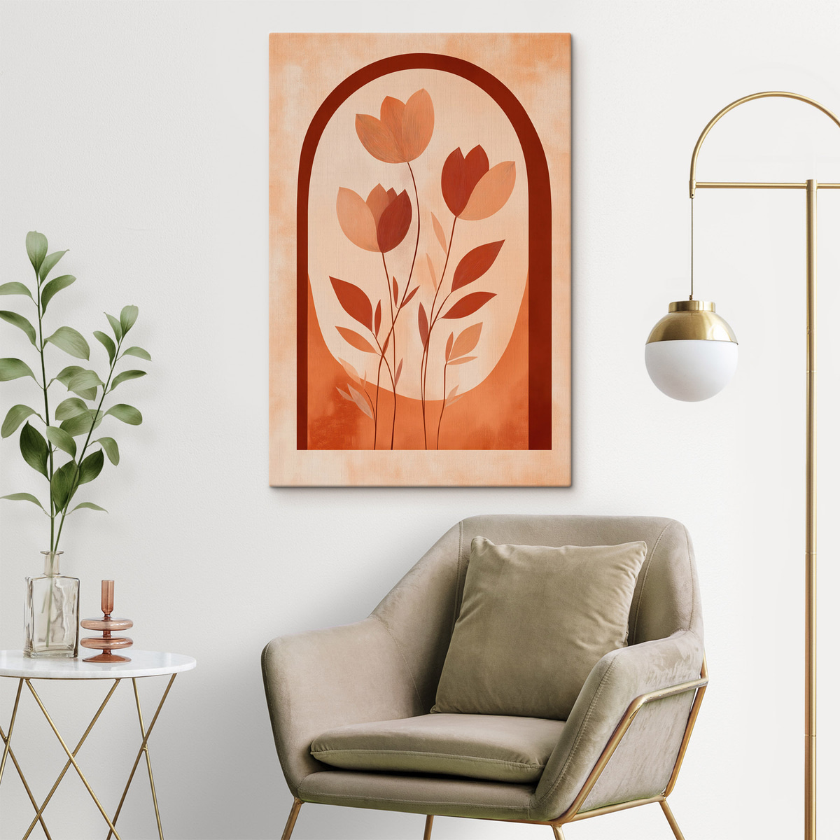 Abstracte bloemen — interieur 2