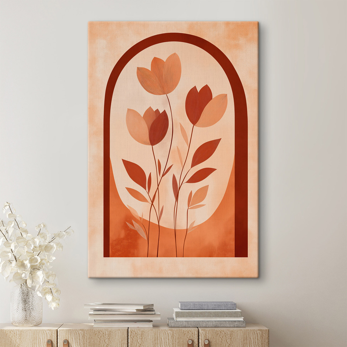 Abstracte bloemen — interieur 1