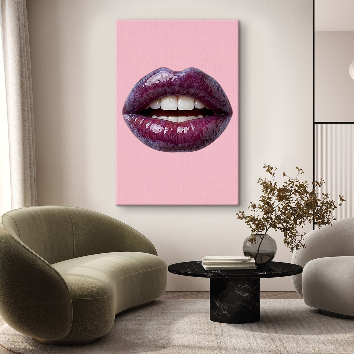 Fluweelzachte pruimenlippen — interieur 2