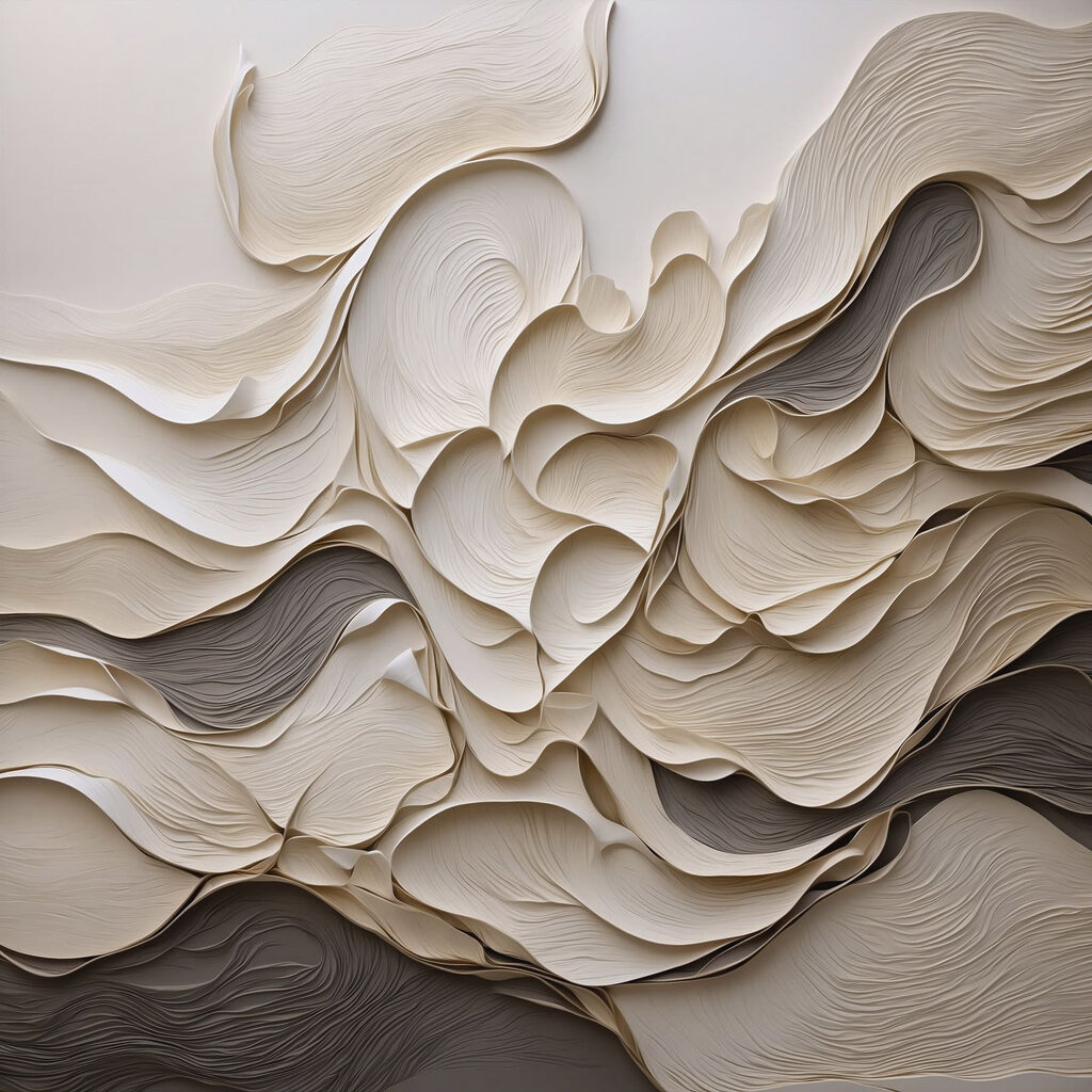 Wit en zwart papier — volledig ontwerp
