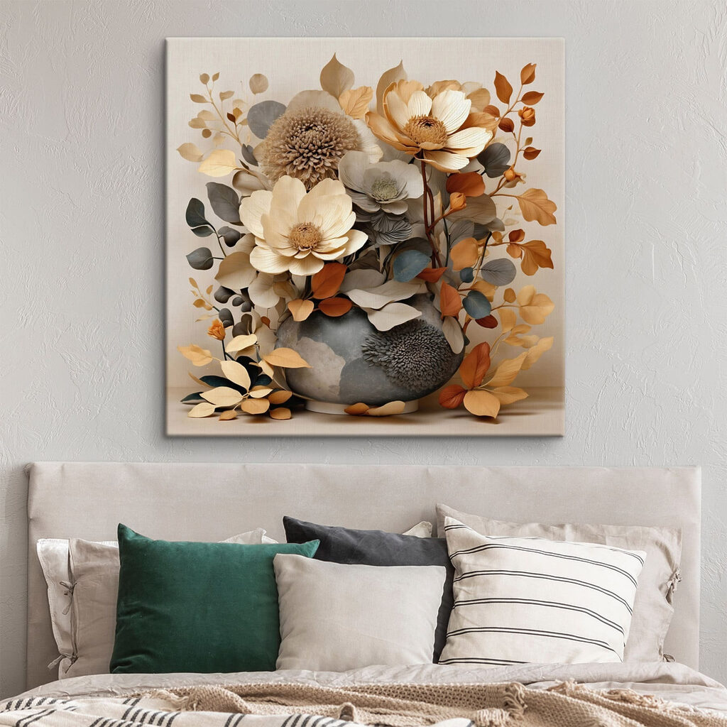 Vaas met bloemen en bladeren — interieur 2