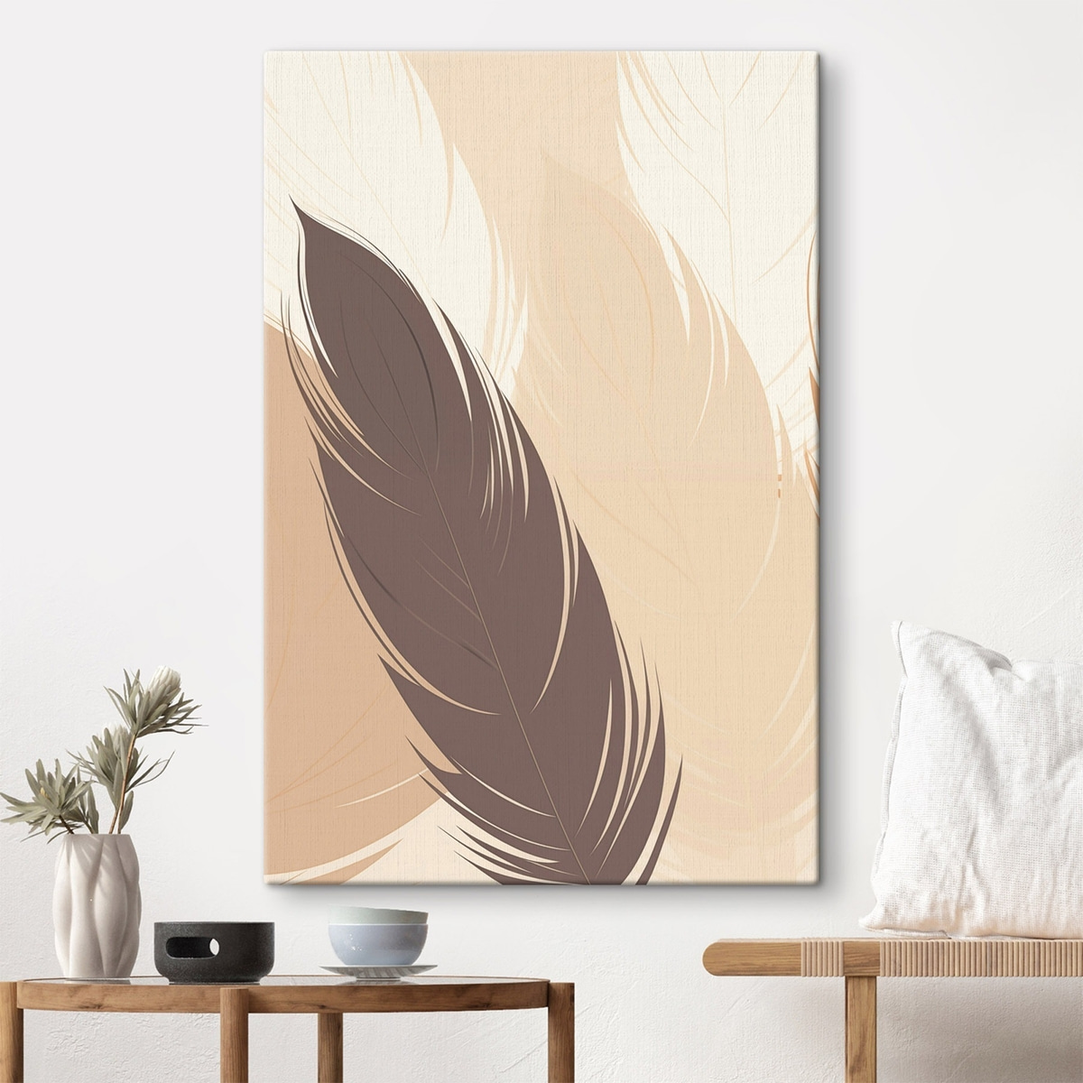 Abstract Feather Minimalism — interieur 1