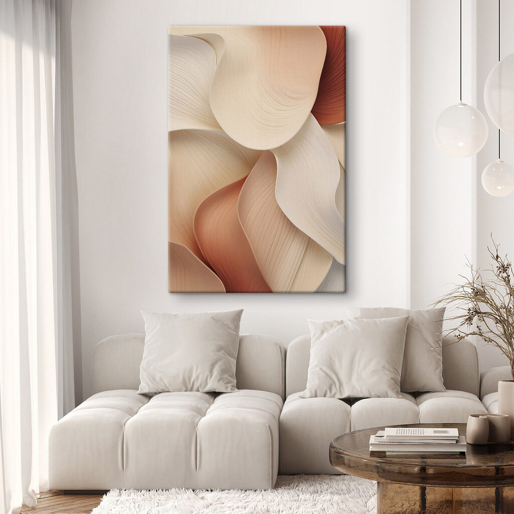 Zachte golven in warme tinten — interieur 1