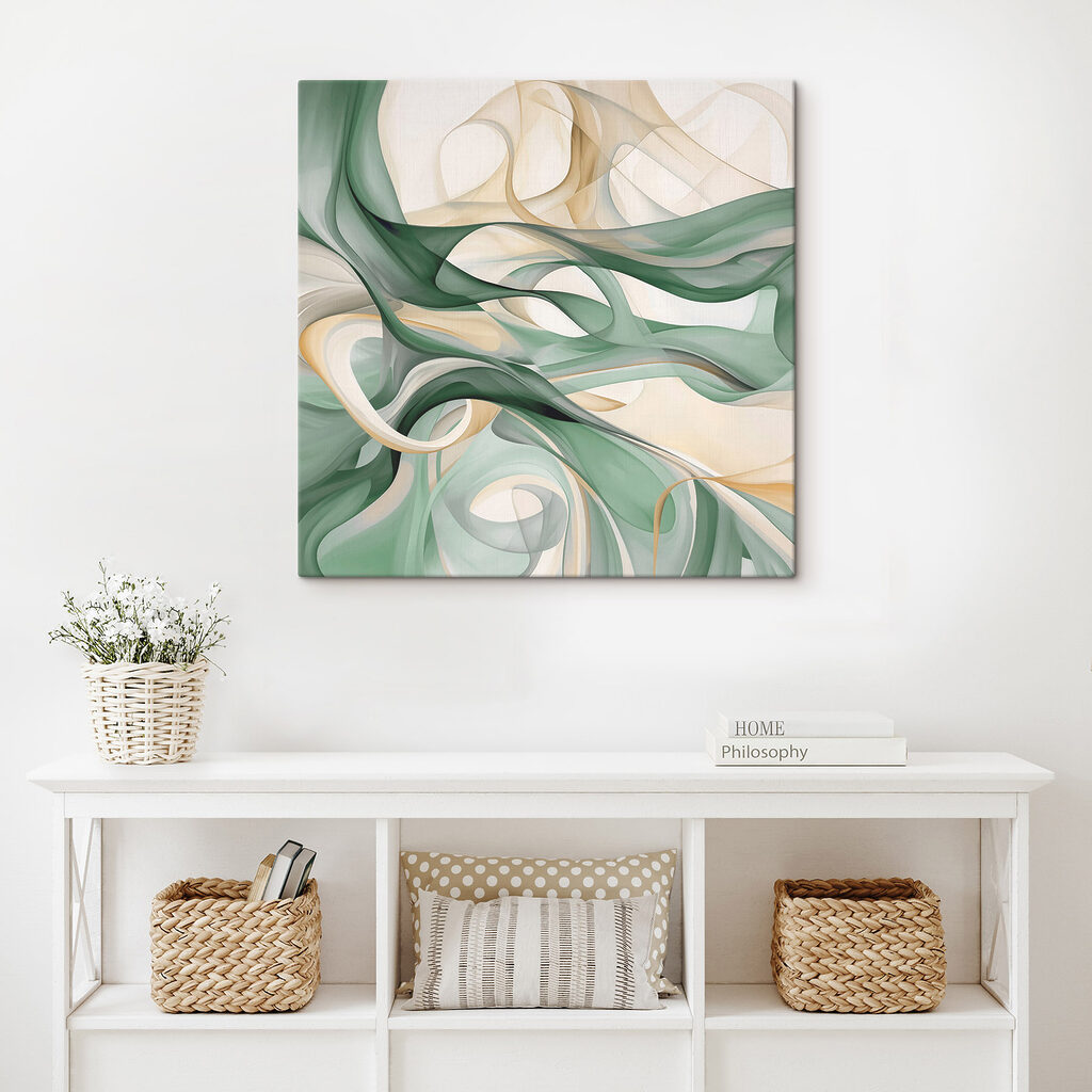 Groene en witte krullen — interieur 2