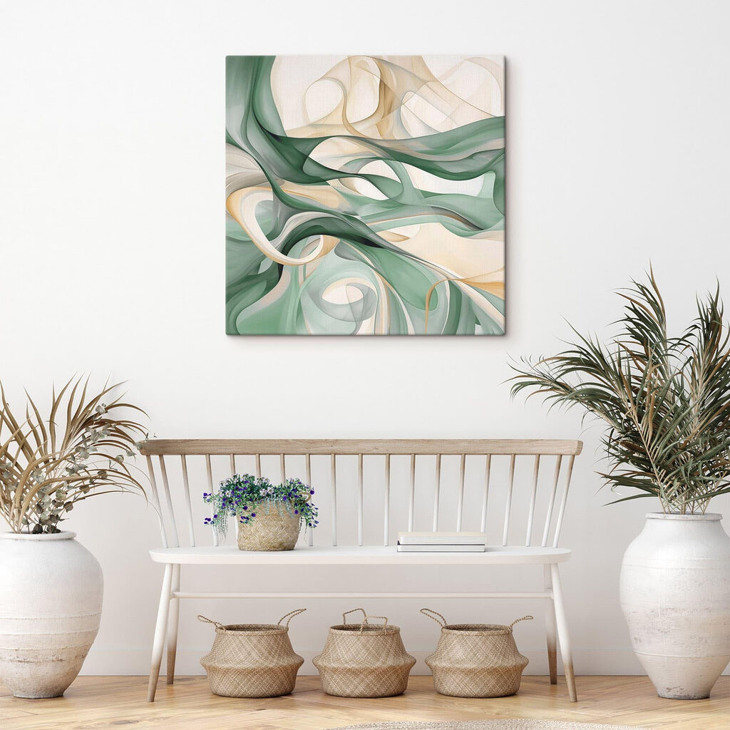Groene en witte krullen — interieur 3