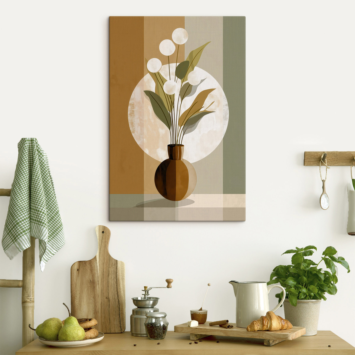 Bloemen in een vaas — interieur 1