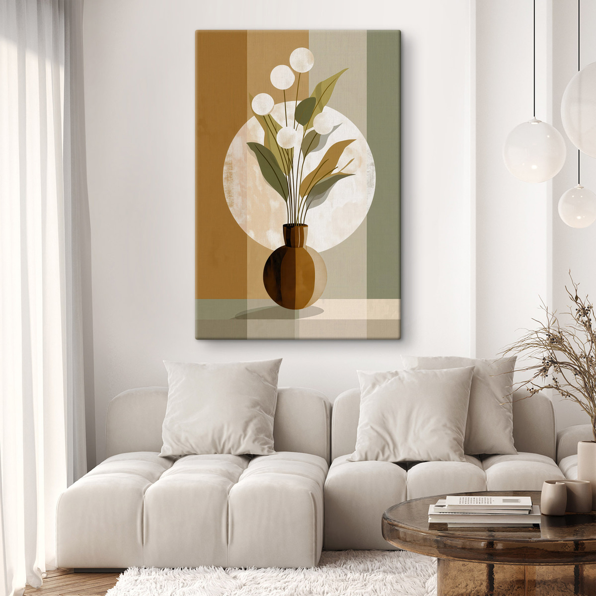 Bloemen in een vaas — interieur 2