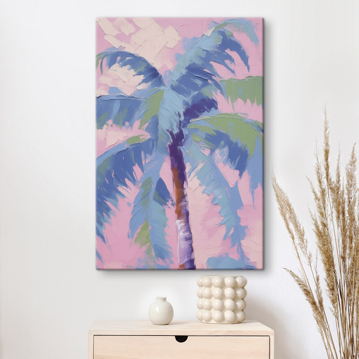 Gestileerde imitatie van een palmboom in schilderijstijl — interieur 2