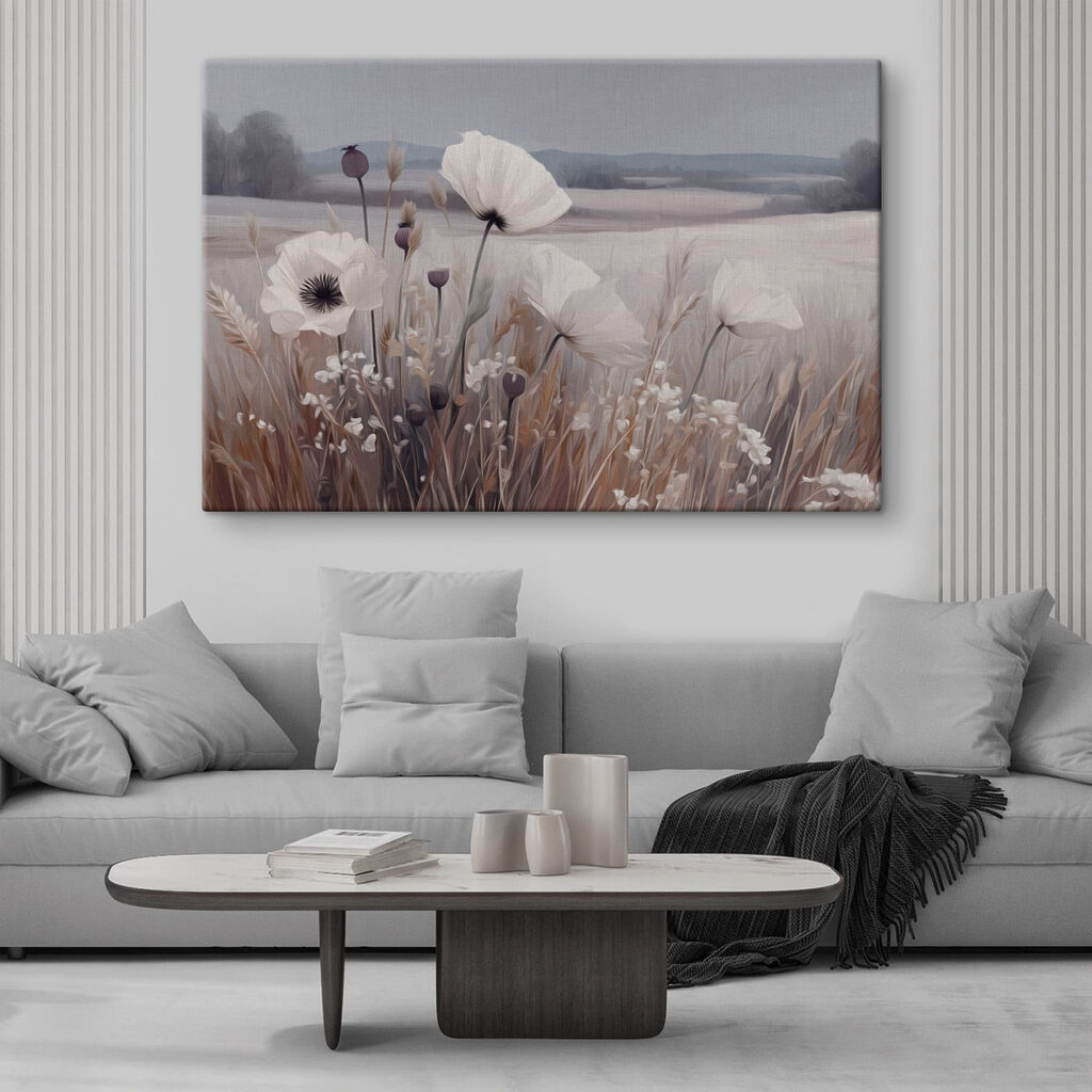 Zachte bloemen in een vredig landschap — interieur 2