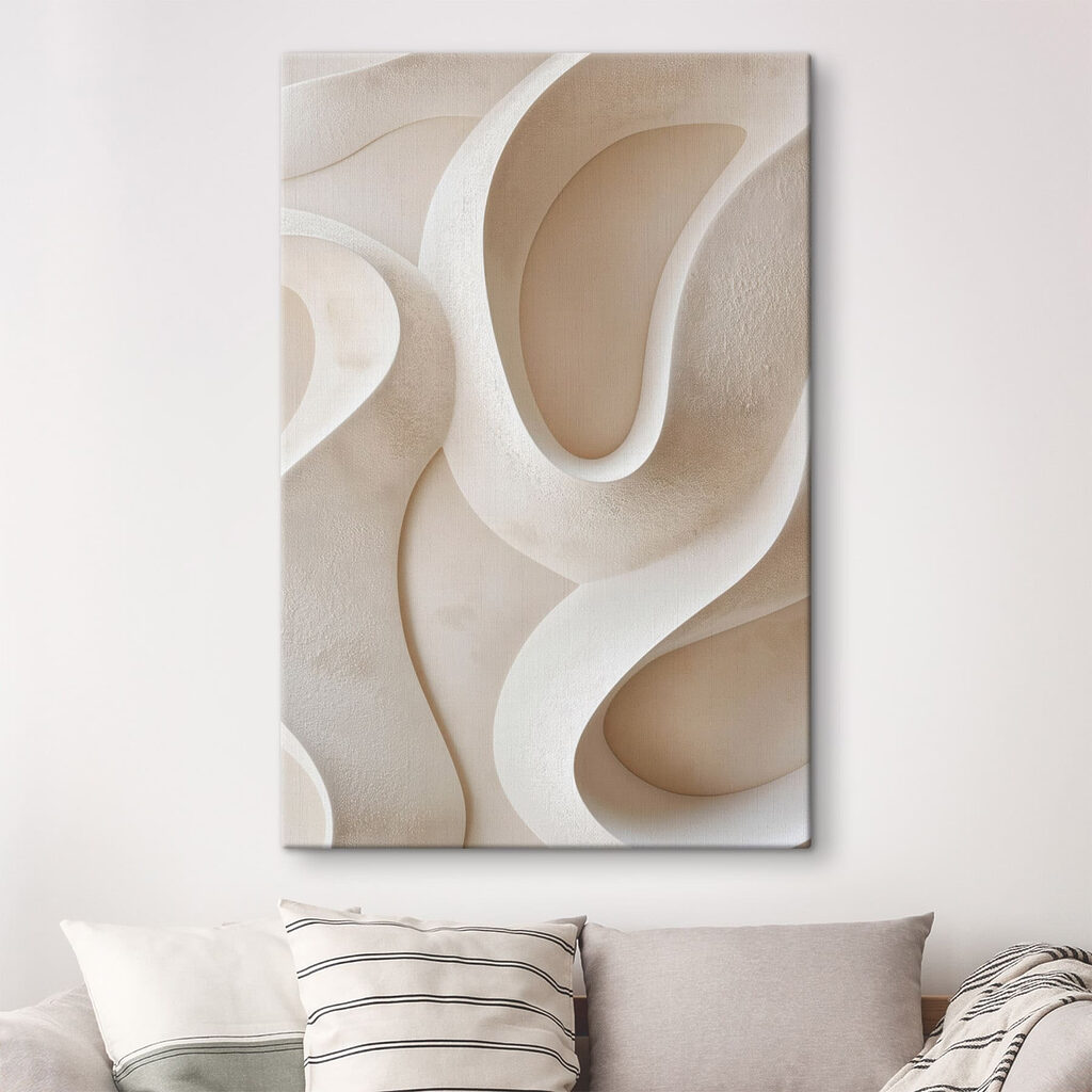 Vloeiende rondingen en zachte vormen — interieur 1