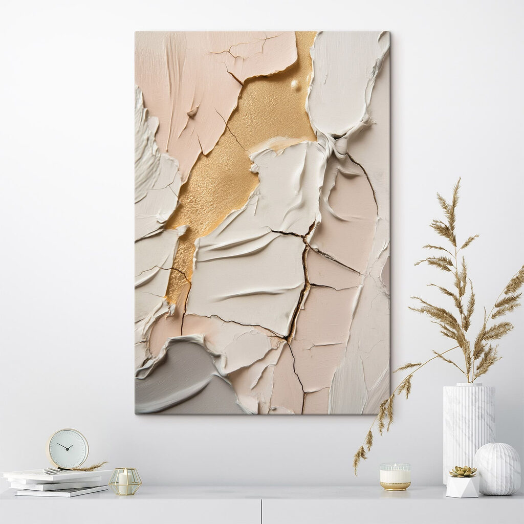 Abstracte texturen in zachte tinten — interieur 3