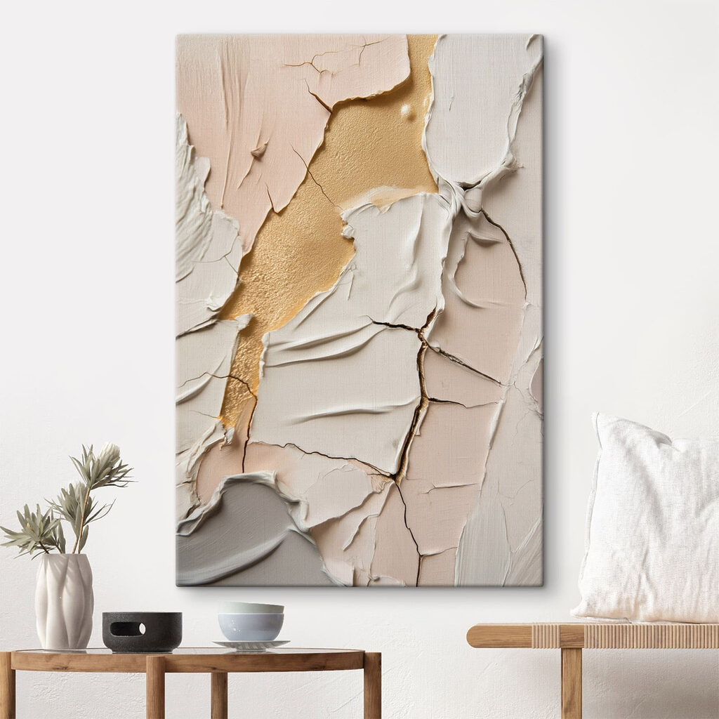 Abstracte texturen in zachte tinten — interieur 1