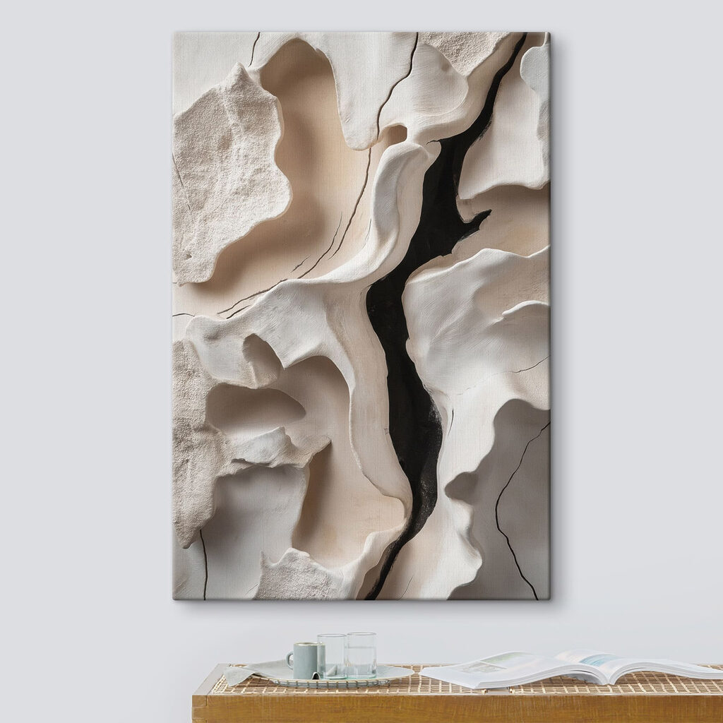 Witte rots met een zwarte streep — interieur 3