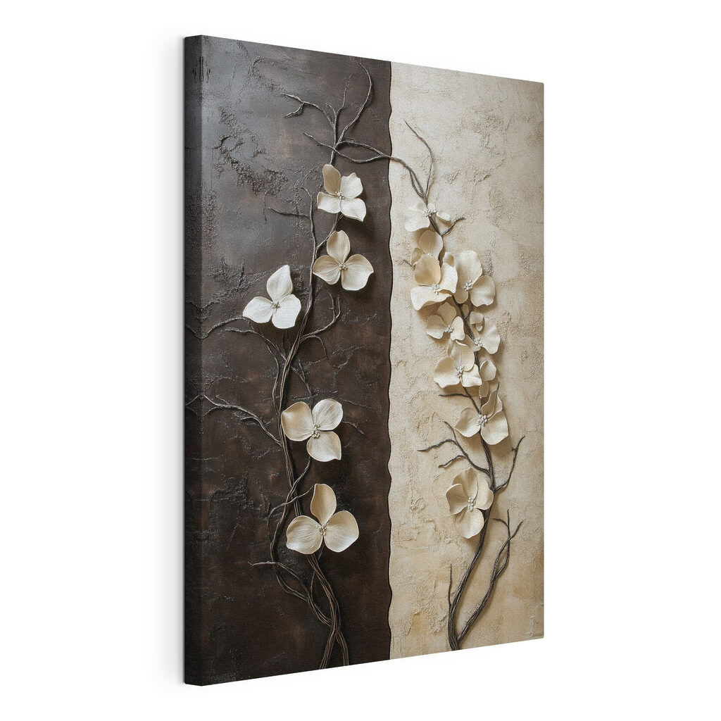 Delicate bloemen tegen een contrasterende achtergrond — productweergave