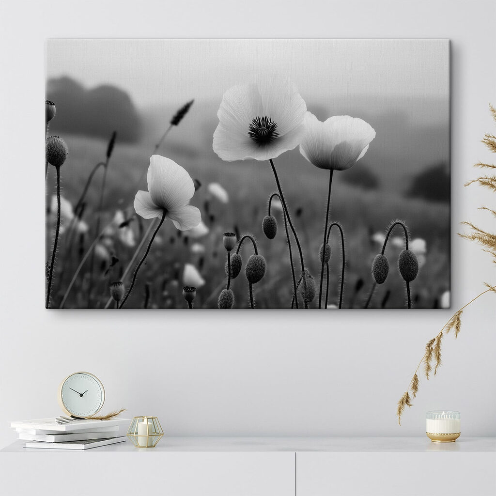 Verfijnde bloemen in een vredig landschap — interieur 1