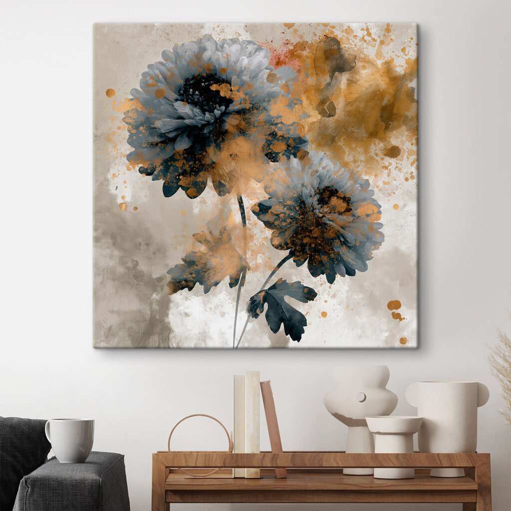 - Elegant bloemmotief met levendige kleuren — interieur 2