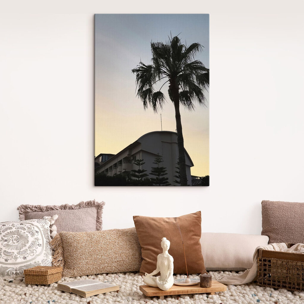 Palmboom voor een gebouw — interieur 2