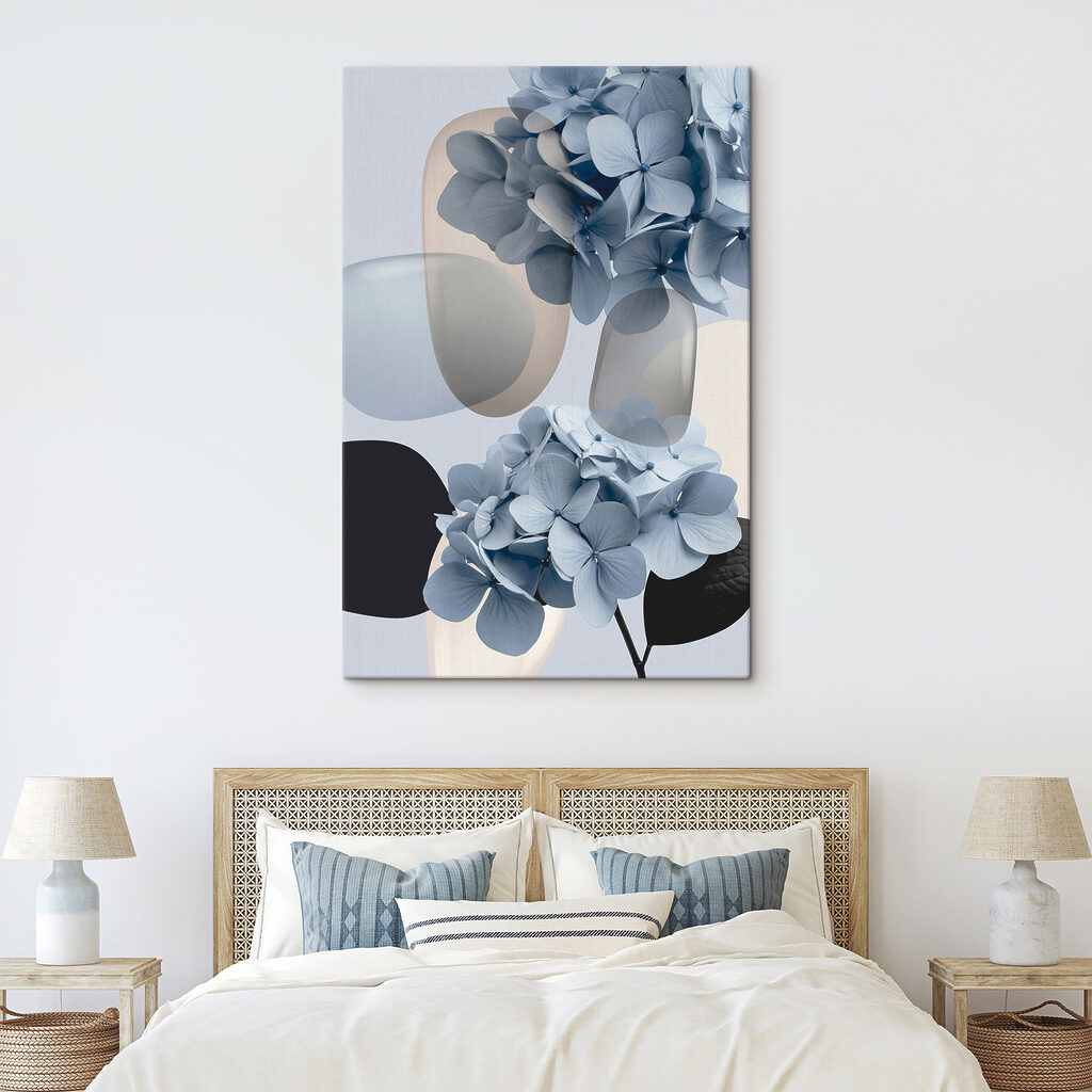 Groep blauwe bloemen — interieur 2