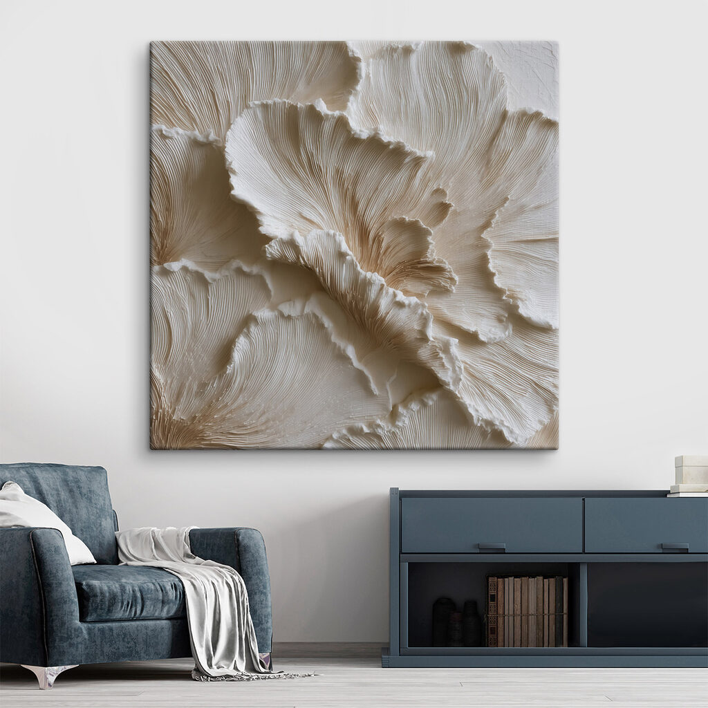 Verfijnde bloemmotieven in neutrale tinten — interieur 2