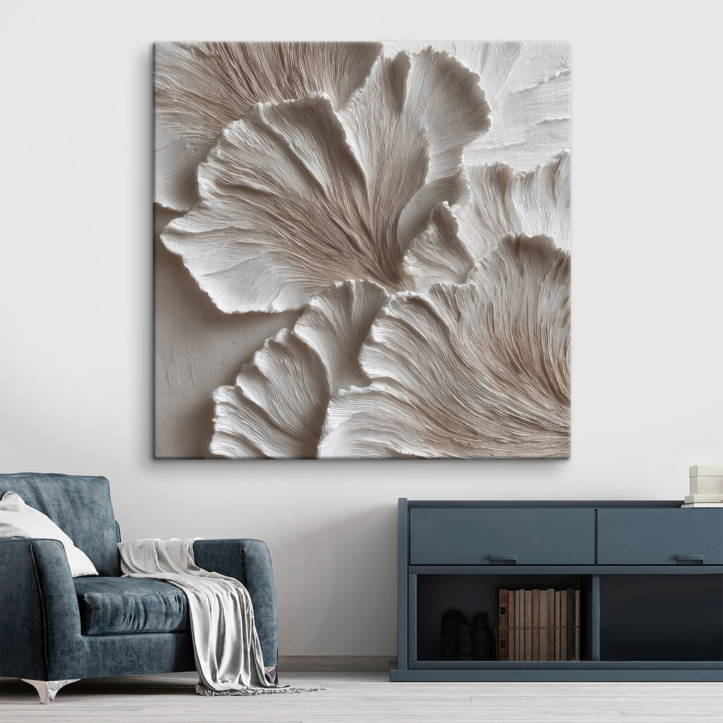 Fijne ribbels in waaiervormen — interieur 2