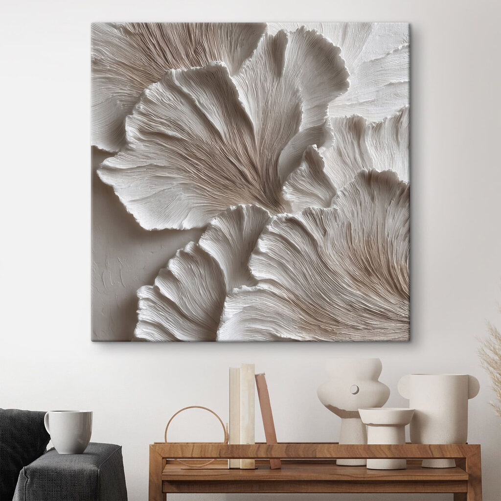 Fijne ribbels in waaiervormen — interieur 1