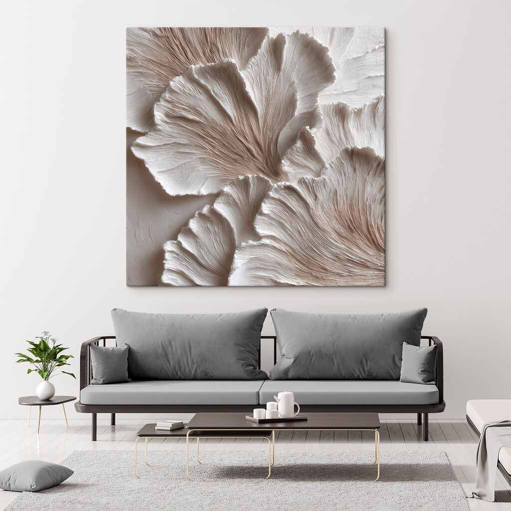 Fijne ribbels in waaiervormen — interieur 3
